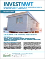 Energy Wall has been approved under the NWT Government BIP ( business incentive policy) for buying NWT manufactured products